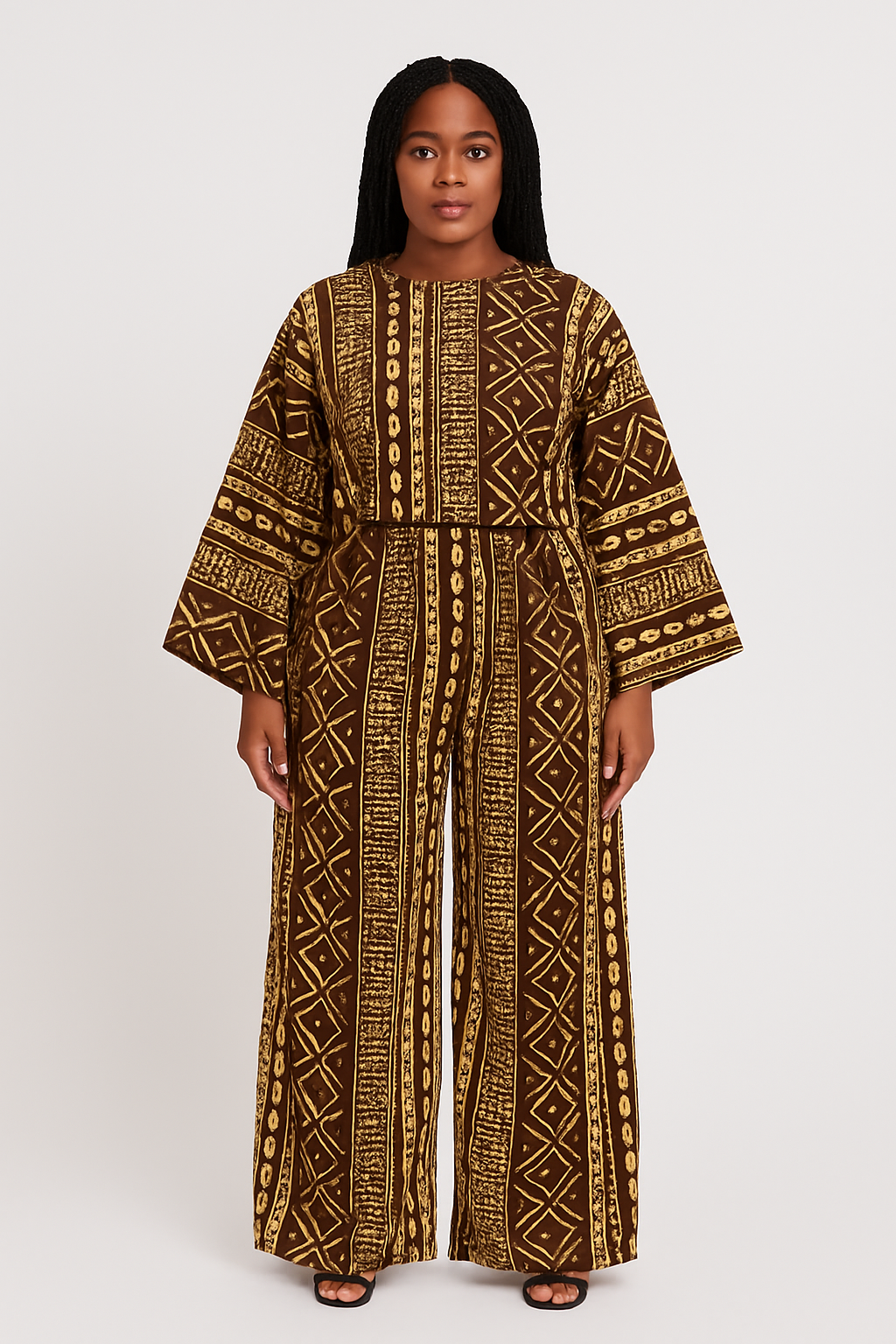 Modern African Twin Set – Bold, Rhythmic & Rooted