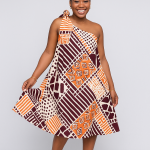 Kalima Joy — One-Shoulder Floral Dress