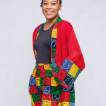 Léora Mosaic — Ensemble Wax Kimono & Short Taille Haute