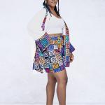 Léora Mosaic — Ensemble kimono & short taille haute
