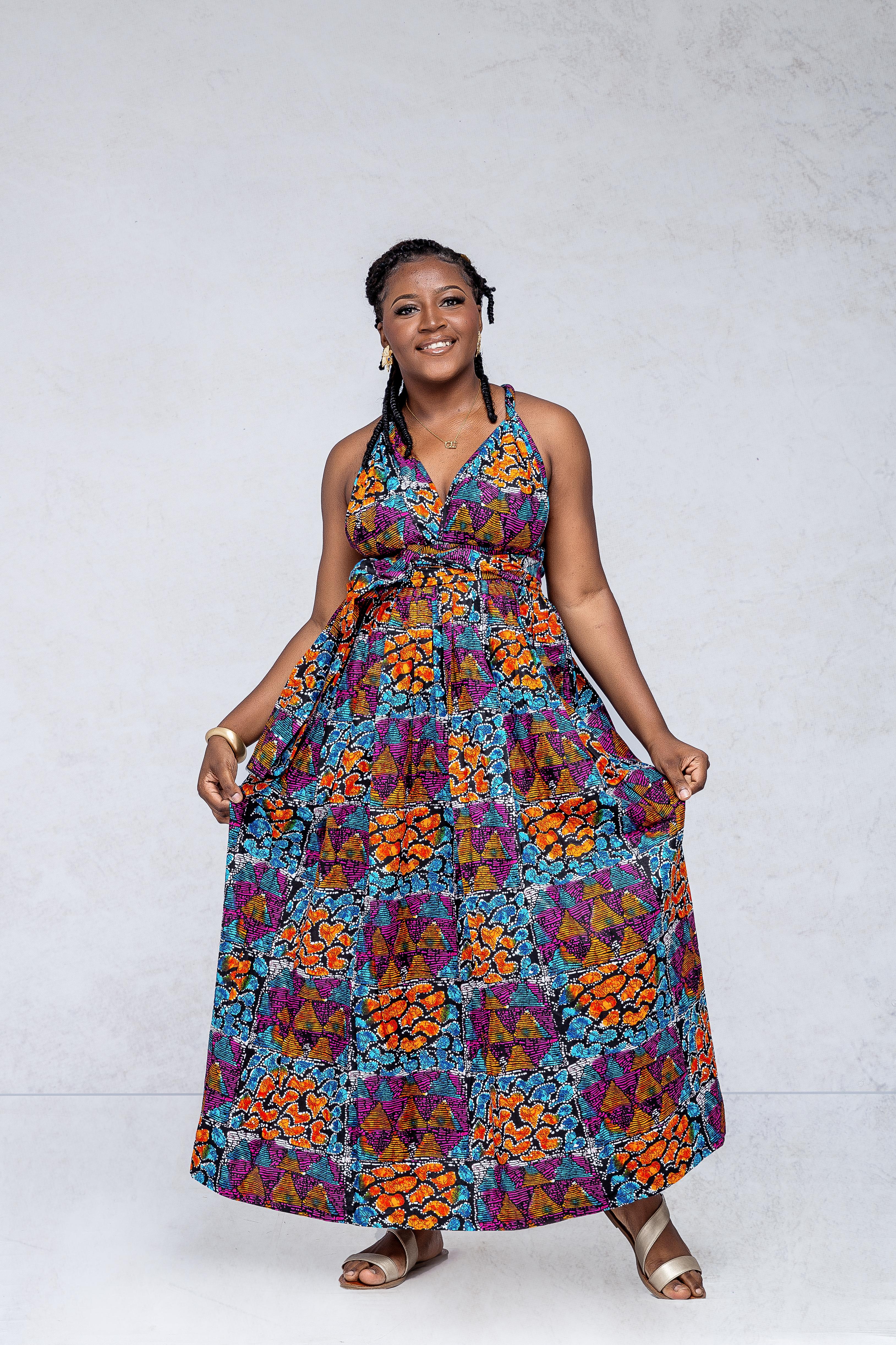 Zekiya — Multicolor Batik Maxi Dress