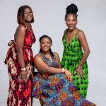 Robe Kaelya – maxi batik rouge & or
