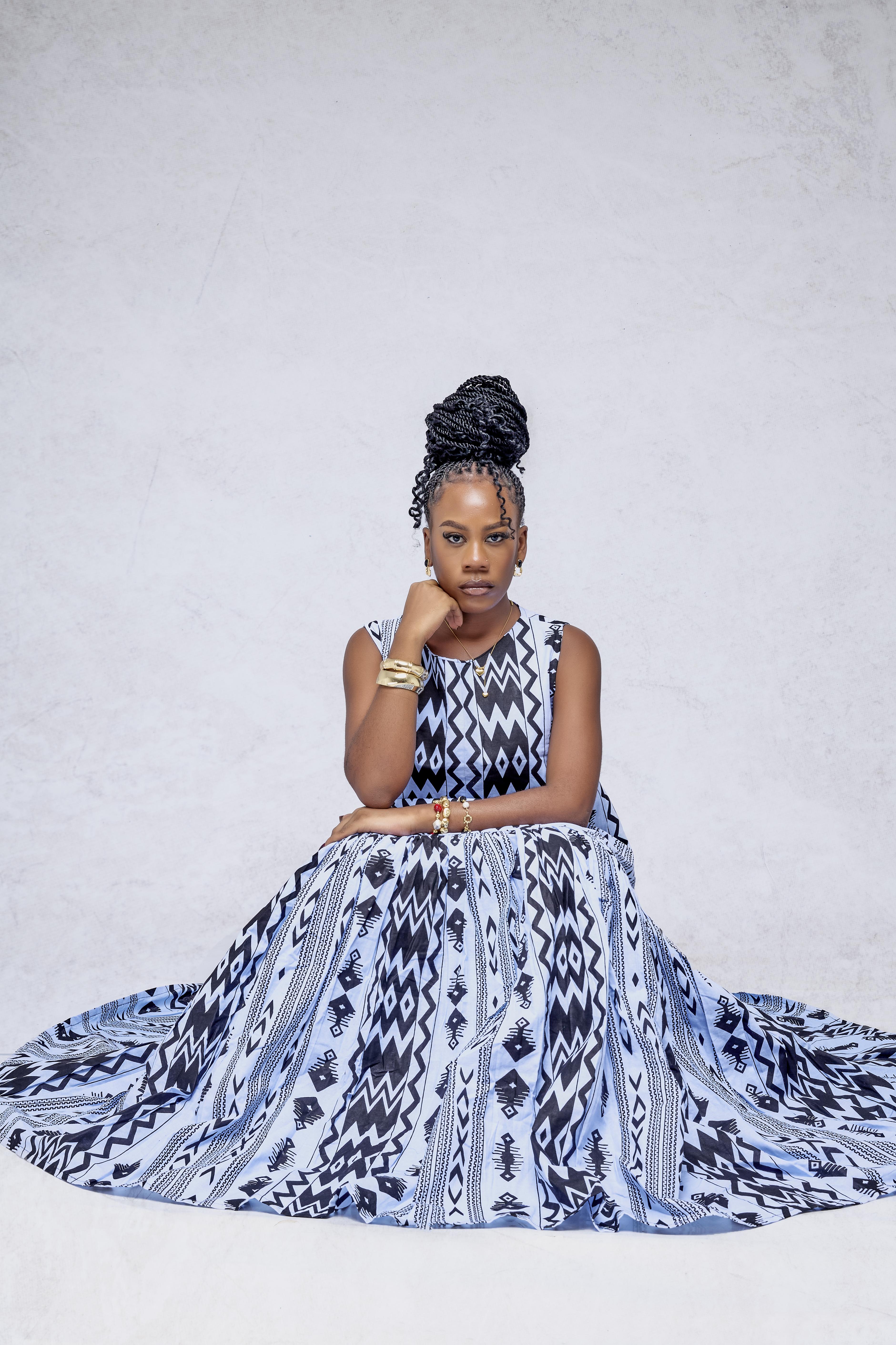 Nooréya — Midnight Blue Batik Maxi Dress